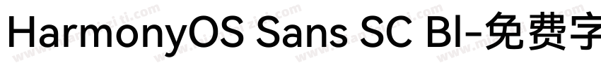 HarmonyOS Sans SC Bl字体转换